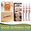 DIY Wood Burning Pen marker spalany drewno pióro do malowania Pyrography karmelowe nietoksyczne pirografia