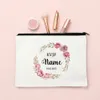 Anpassat namn Bride Bachelorette Party Cosmetic Case Personlig EVJF Makeup Bag Monogram toalettartiklar Puchgåvor till brudtärna