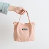 Bolsas de armazenamento Bolsa de ombro feminina Fashion Canvas Balche Bag Lunch Box para mulheres