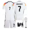 Soccer Jerseys Cup Allemagne Jersey 2024 Home Kroos Kit d'entraînement pour enfants adultes et maillots de football pour femmes