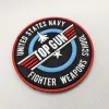 Top Gun 2 PVC gummikrok och slingmärken Droppe Magic Ryggsäck Klistermärken Kläder Hat Patch Glöd i de mörka armbandsapplikationerna