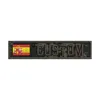 EMR Custom Name Patch Tape, крючок и петлю вышивки, Испания, Израиль, Франция, Южная Корея, Америка, Бразилия