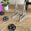 Creative Barbell Pen Holder Desk Top Ink Fountain Pen Display Stand Student Pencil Stationery Storage Squatrack Pen Holder