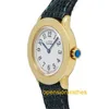 CT Classics Montre les carreaux de bracelet de luxe Carters Ronde Must de 1801 Gold plaqué 925 Quartz Womens Watch 27 mm Logo original FngB