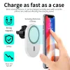 Chargers Magnetic Wireless Car Charger Mount 15W Fast For iPhone 13 12 12 Pro Max Fast Charging Station Wireless Charger Car Phone Holder