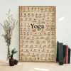 Yoga Exercice Gym Ashtanga Chart pose des peintures de santé modernes Affiches et imprimés de toile de murs modernes