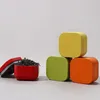 Lagringsflaskor 4st Sealed Mini Square Iron Tea Can Multifunktionell påfyllningsbar kubform Boxar Portable Tinplate Box Cosmetic