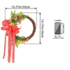 Decoratieve bloemen 2024 Styl e Bow Lint met dode takken Garland buitenbuitgang Binnenplaats Party Decorations Teacher Deur krans