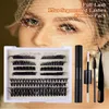 High capacity Free collocation Soft simulation Simple Operation Persistent curling Thin Band False eyelashes extention with Glue kits