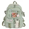 Plecak słodki Wodoodporny Wodoodporny trend mody mody nylonowy Kobieta Kawaii Laptop School Bag