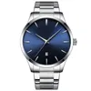 Nouvelles marques de tête pour hommes MELLES BUSIFICATION CASSORATIQUE Classic Black Fashion Watch Brand Quartz Corloge de travail Mentide Mélange d'horloge en acier inoxydable