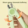 Cat Carriers Led Light Pet Nail Trimmer Dog Scissors with High Hardness Large Grinder Transparent