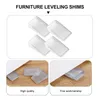 SHIMS FURNITUUR NIVEAL Toilet Plastic Levelers Tafel Shim Pads Rubber verbetering Bed Diy Level Leveler Stabilisatoren Home Clear