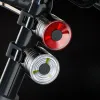 Nuova Bike MTB Light Button Bottony Batteria a caricamento a caricamento Casco ciclistico Flievo in bicicletta impermeabile torcia lampada posteriore