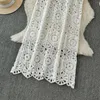 Casual Dresses Knitted Hollow Beach Dress Sexy Lace Crochet Suspender For Women Bikini Swimsuit Boho Cover-up