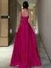 Vestidos casuales para mujeres Rose Rose Red Maneveless Cumpleaños Vestido Slip Slip Summer Sexy Club Backless Fishbone vendage Prom Long French