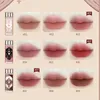 9 Farben Retro Red Lip Gloss Sweety Matte Liquid Lipstick Choccy Velvet Lip Schlamm dauerhafte nackte Lipglaze Rosa Lip Make -up Tint 240410