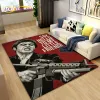 Film Scarface 3D Printing Area Tapis grand, tapis de tapis pour le salon Décoration de paillasson canapé de chambre à coucher, jeu de sol sans glissement