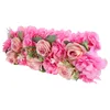 Fleurs décoratives rose artificielle fond floraux décor de mur de la maison décorer la disposition des fleurs de la Saint-Valentin Tissu de soie de mariage