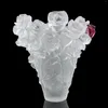 Vases Fengming Liuli Vase Rose Crystal Used For Home Decoration Wedding Tall Glass