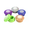 5ml Silicone Smoking Container Jar Non-Stick UFO Mixed Colors Herb Tobacco Holder For Vaporizer Oil Solid Box Wax Containers