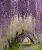 Romantische künstliche Blumen Simulation Wisteria Vine Hochzeit Dekorationen Lange kurze Seidenpflanze Bouquet Room Büro Garten Braut A2371366