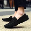 Casual Shoes High Quality Suede Men Light Non-Slip Mens Driving Slip On Flats Loafers Leather 10 Colors Storlek 38-49