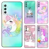 Черный ТПУ корпус бегеморона Unicorn Horse для Samsung Galaxy F23 M12 M22 M23 M32 4G M52 5G M30S M21 A04S