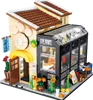 FC8508 Street View City Serisi İçecek Kahve Food Food Pizza Ayakkabı Mağazası Modeli Market Mağazaları Yapı Taşları Set Toys Çocuk