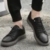 Casual Shoes Men Black/White/Khaki Lace Up Summer Oddychająca deska miękka męska wulkanizowane trampki na zewnątrz