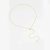 Anhänger Kikichicc 925 Sterling Silber Gold Schmetterling Verstellbare Halskette Langkette Frauen Piercing