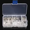 120pcs Terminaux de serrage de sertils isolés Connecteur de fil électrique 2.8 / 4.8 / 6,3 mm Spade Crimp Terminals Assortiment Kit d'assortiment