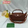 Laptop the tote bag Mini designer wallets Dumplings Package chain 2024 Single Handle Cognac Color Leather High Bags designers handbag Quality