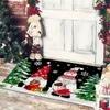 Dywany świąteczne matę podłogową Wejście do sypialni łazienka bez poślizgu Snowman wieńca Hall balkonowy Dekoracja Dekora