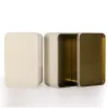 1pc Simple Pure Color Tea Packaging Tinplate Box Dahongpao Green Tea Tin Tea Box Portable Snack Storage Mini Box