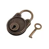 Mini Bear Shaped Lock Metal Keyed Padlocks Vintage for Wish Lock Padlock for Jewelry Box Small Wooden Box