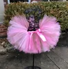 Bébé filles pastel tulle jupes enfants mousue ballet tutu jupet avec rose arc enfant costume de fête d'anniversaire danse pettishirt