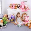 Animaux dentisterie dentaire en peluche pour enfants mignon unicorne en peluche jouet en peluche minuscule lion singe giraffe animal soft poupées dentiste cadeau