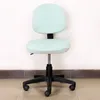 Solid Office Chair Cover Universal Rotate Desk Seat Cover Slipcovers Hemstol Sitt bakåtslag universell datorstolskydd