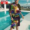 LGBT Lion Pride Rainbow 3D Full Stampato Maglietta da uomo Shorce Short Set Summer Male Suits Top Top Track Suice Awear Sports Awear T4