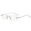 Koreaanse anti-blauwe lichtglazen unisex ultralight vierkante legering frame bril Elegante comfortabele glazen oogbescherming vrouwen 240411