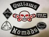 Newest Outlaws Patches Embroidered Iron on Biker Nomads Patches for the Motorcycle Jacket Vest Patch Old Outlaws Patch badges stic3200644