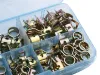 75Pcs/Set 6/7/8/9/10MM Vacuum Spring Fuel Oil Water CPU Hose Clip Pipe Tube for Band Clamp Metal Fastener Assortment Kit