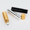 Storage Bottles 5ml Electroplated Essential Oil Bottle UV Roller Ball Perfume Cosmetic Trial Sample With Glass