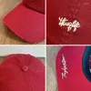 Caps de bola Beautoday Spring Pink Baseball Mulheres algodão versátil alfabetista Bordado Acessórios para mulheres feitas à mão H82