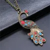 Naszyjniki wiszące 1PCS Peacock Choker Supplies do biżuterii długość łańcucha DIY 70 cm lub 45 4 cm