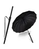 Brand Men à longue poignée Samurai Umbrella élégant noir japonais ninja sword katana grand parapluie du vent6213979