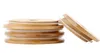 Bamboo Cap Lids 70mm 88mm Reusable Bamboo Mason Jar Lids with Straw Hole and Silicone Seal2548277