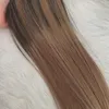 Gradient clip-in hair 2 6 18 Balayage SlikStraight Virgin Brazilian Hair Clip 120 Cremi Hair