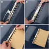 A7 A6 A5 Spiral Transparent PVC Notebook Cover Loose Diary Coil Ring Binder Binder Storage Collect Book Diary Agenda Planner Bag